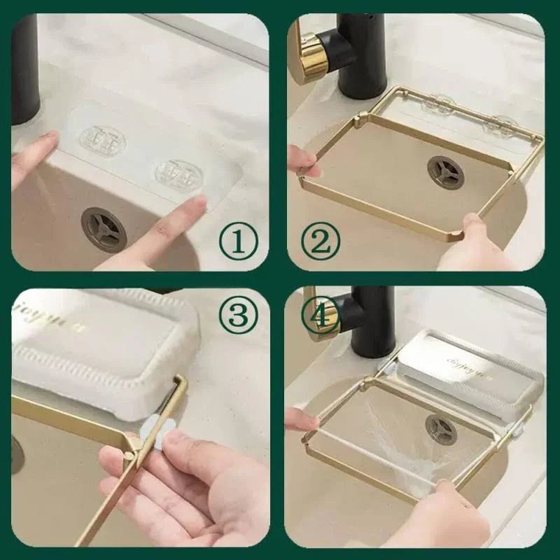Mess-Free Sink Strainer + 50 Mesh Bags
