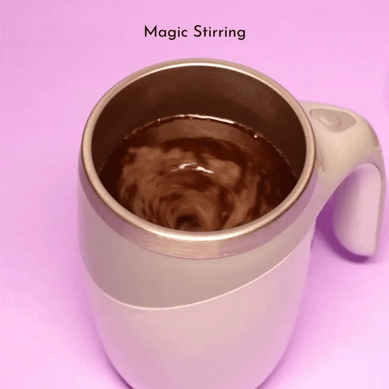 Magic Stir™ Portable self-stirring cup
