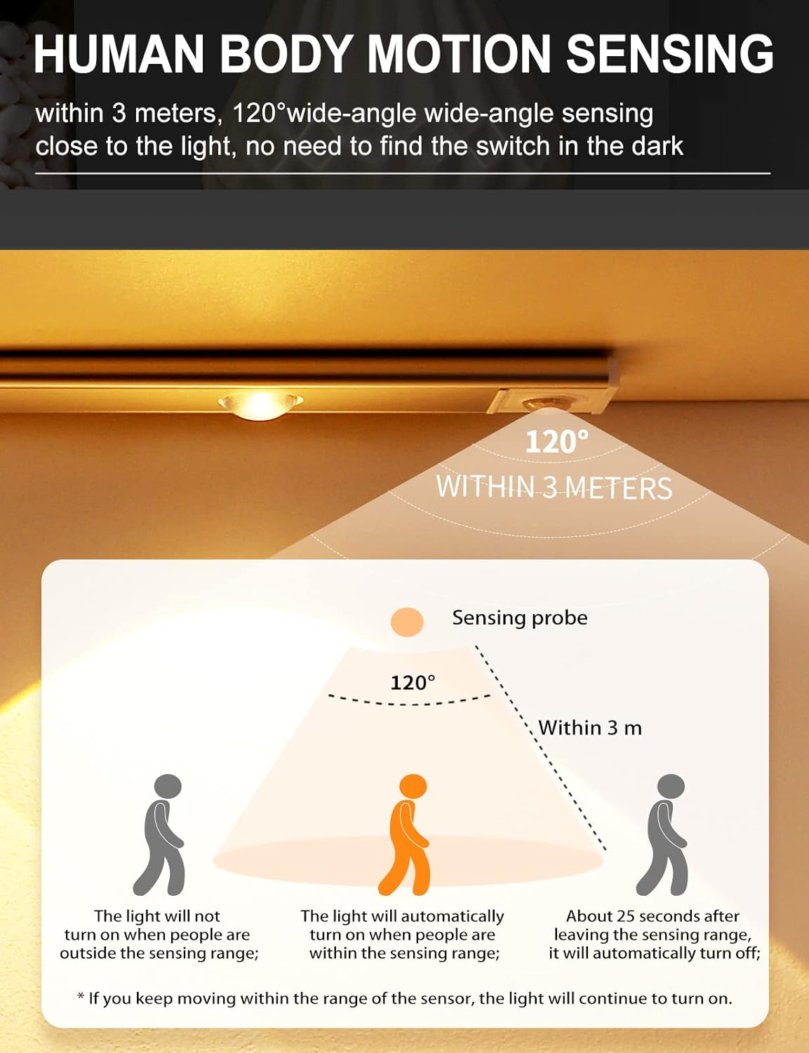 SmartGlow™ Motion Sensor LED Lamp